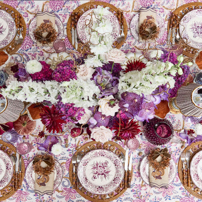 Purple Pandora Dinner & Starter Plates (Set of 8)