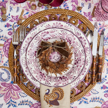 Purple Pandora Dinner & Starter Plates (Set of 8)