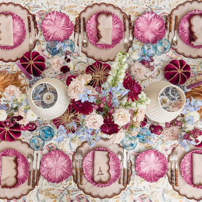 Taupe & Chocolate Isabella Napkins (Set of 4)