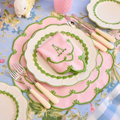 Pink & Green Amanda Napkins (Set of 4)