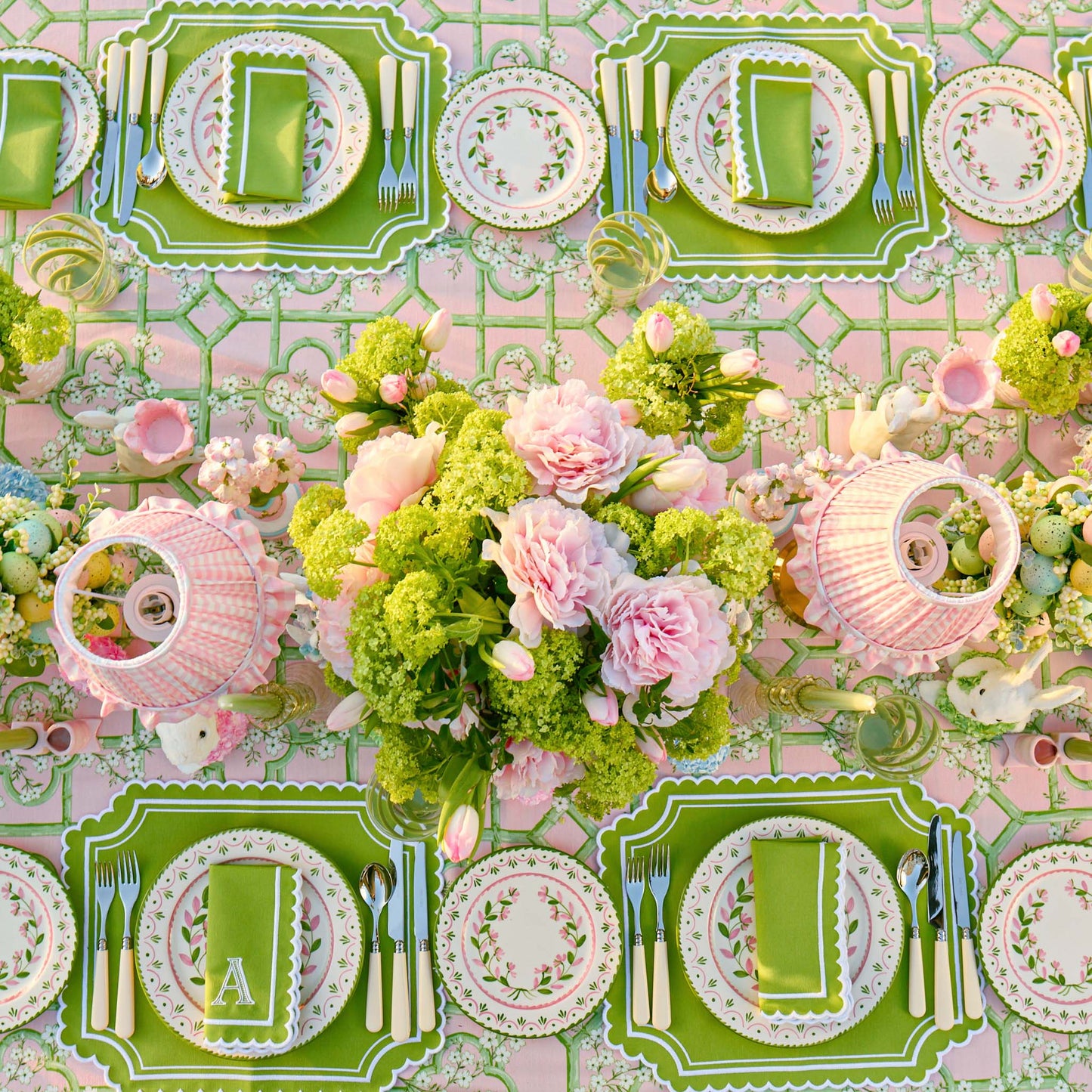 Green Louisa Placemats (Set of 4)