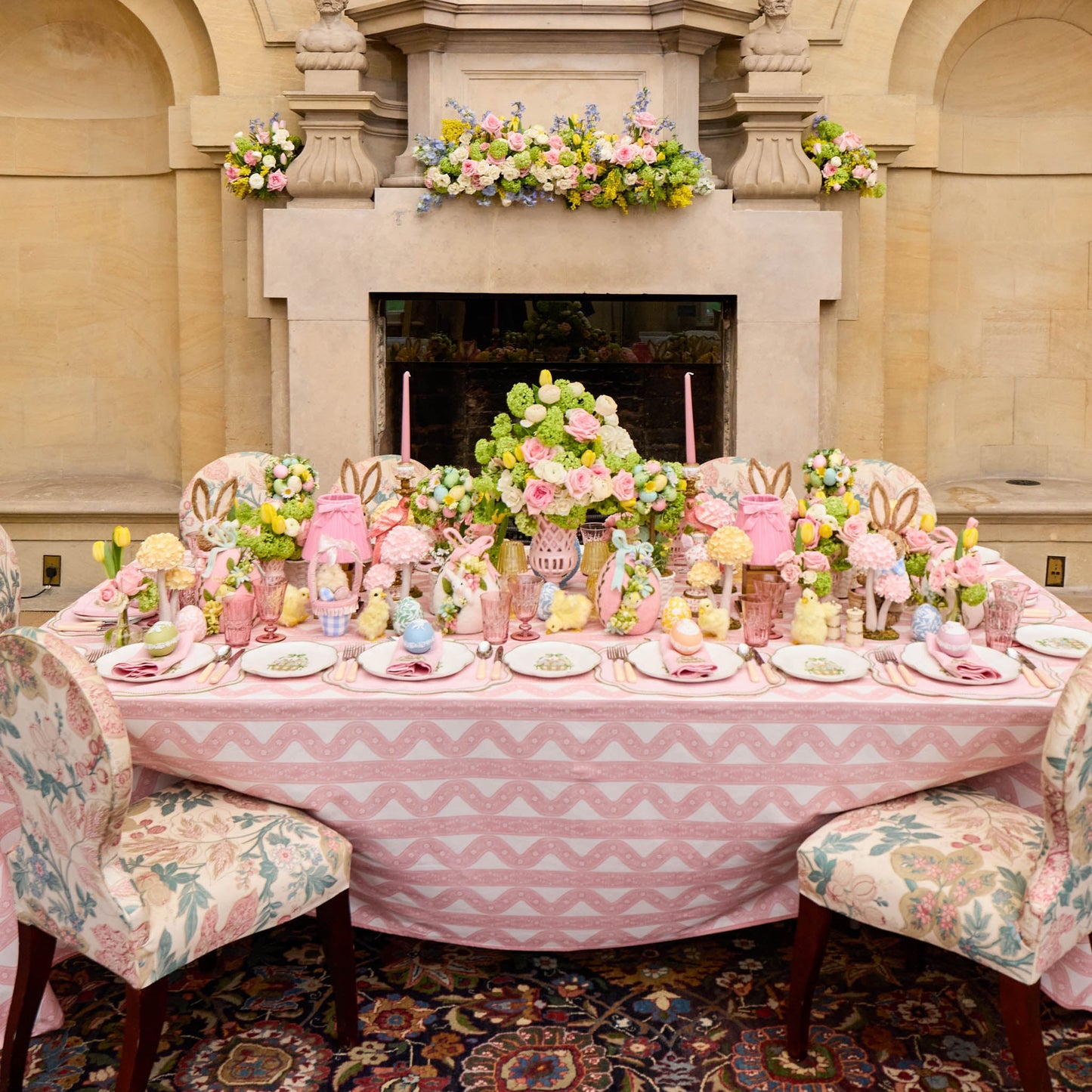 Square Rechargeable Lamp with Pink Velvet Bow Shade (18cm)