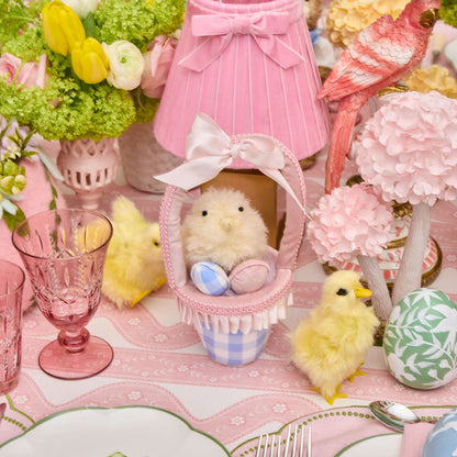 Chicks in Gingham Basket (Pair)
