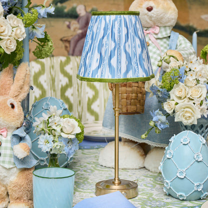 Blue & Green Ikat Lampshade (18cm)