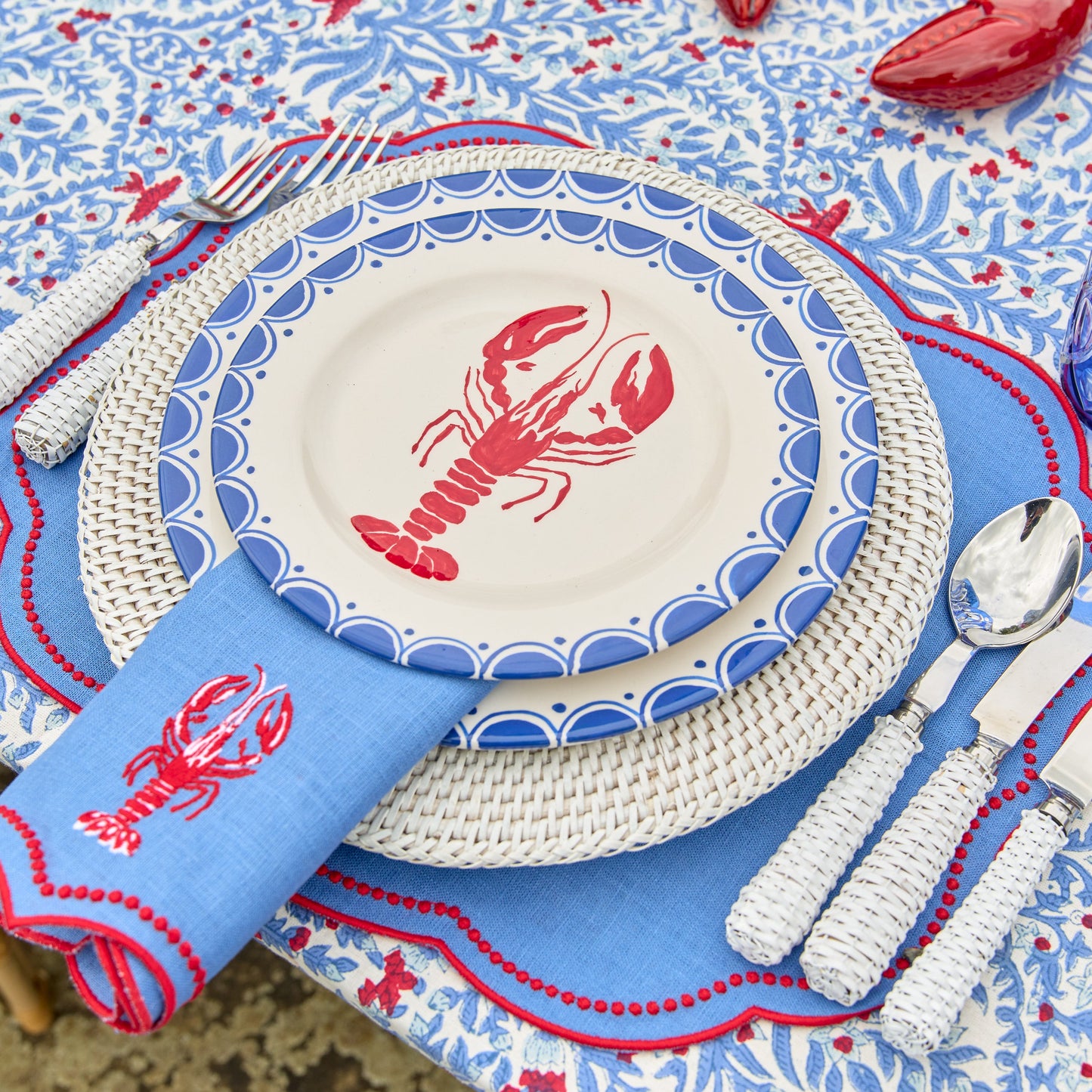 Lobster Dinner & Starter Plates (Set of 8)