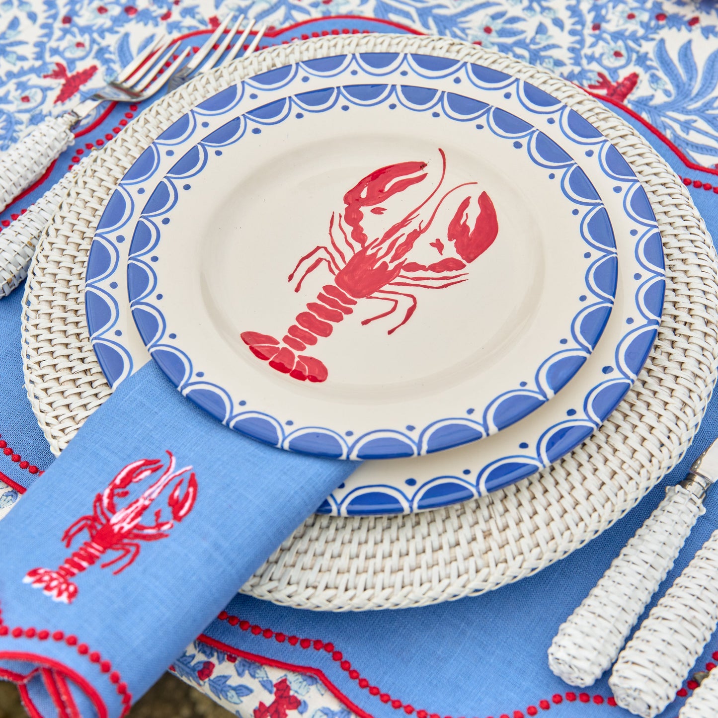 Lobster Dinner & Starter Plates (Set of 8)