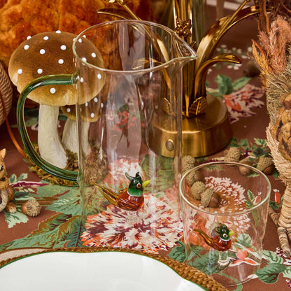 Pheasant Jug & Glasses (Set of 4)