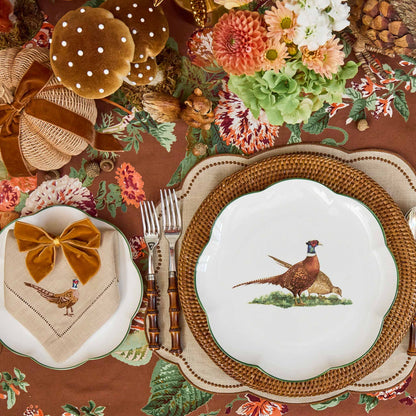 Scalloped Pheasant Starter Plate