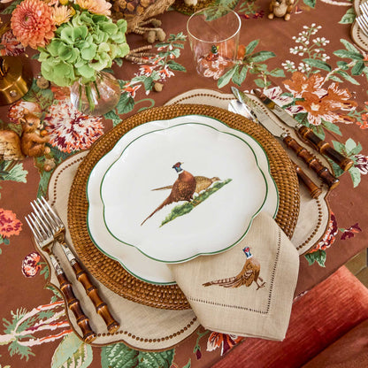 Taupe & Chocolate Eloise Linen Placemats (Set of 4)