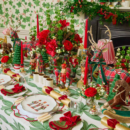 Candycane Green & Red Placemats & Napkins (Set of 4)