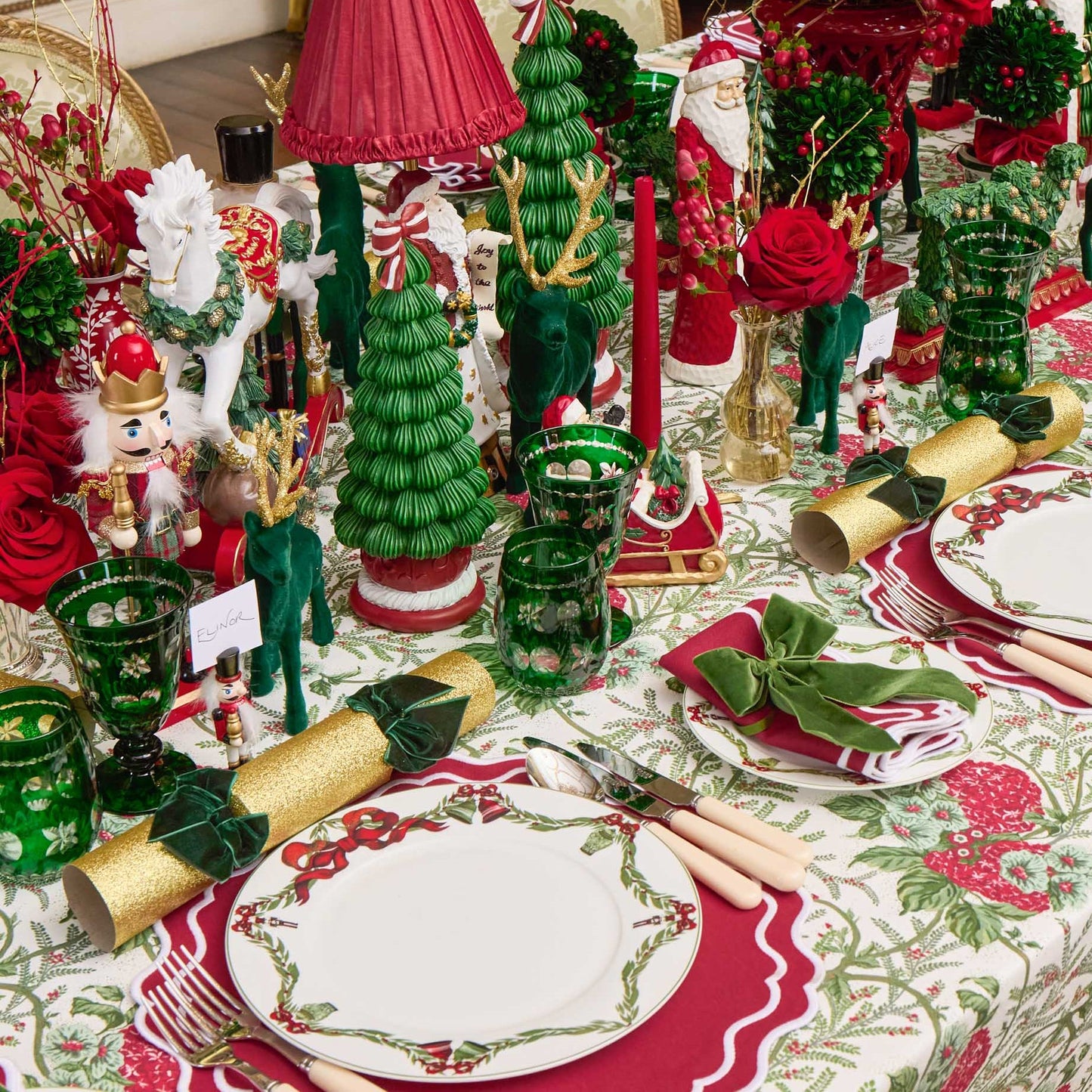 Christmas Garland Dinner Plate (Set of 4)