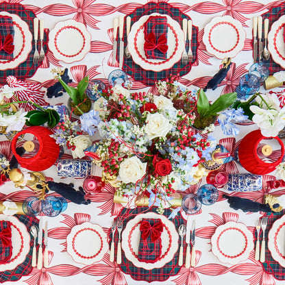 Red & Blue Sylvia Tartan Napkins (Set of 4)