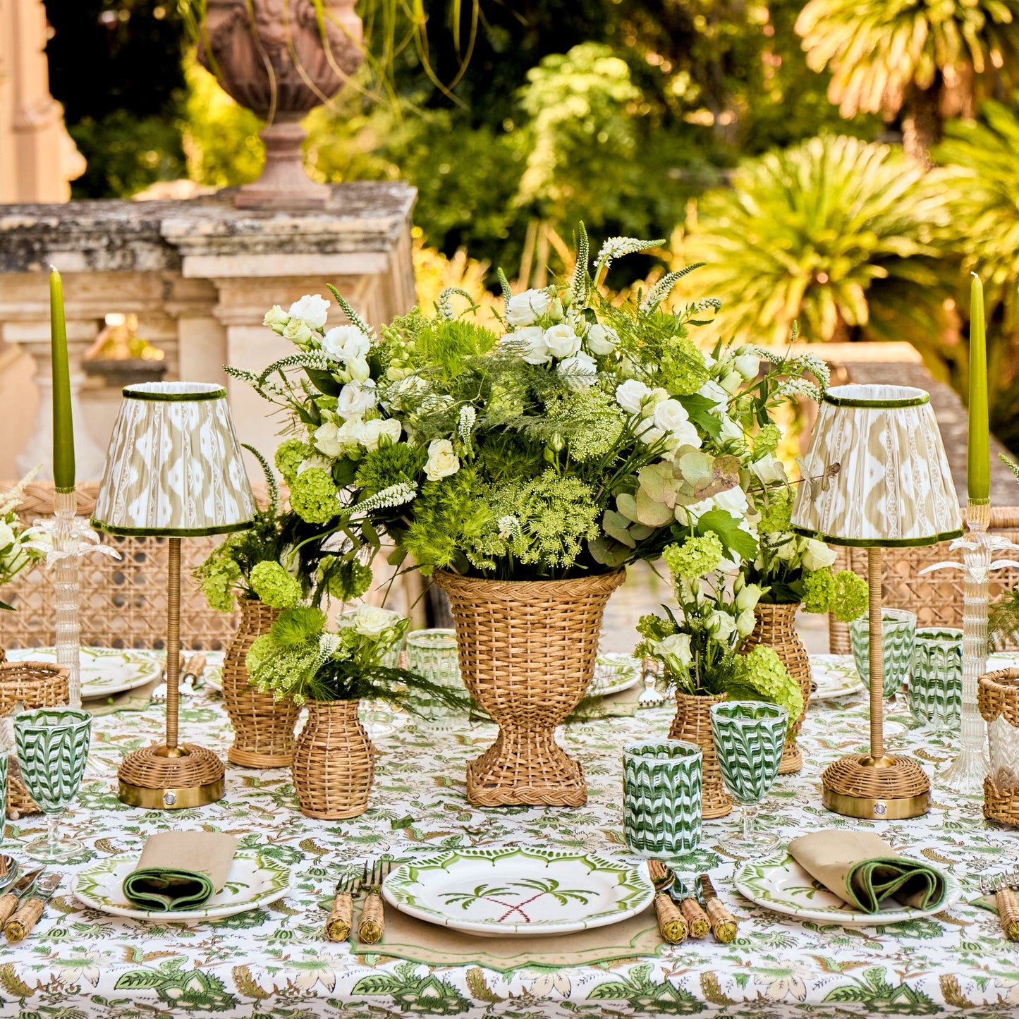 Putty & Green Ikat Lampshade (18cm)