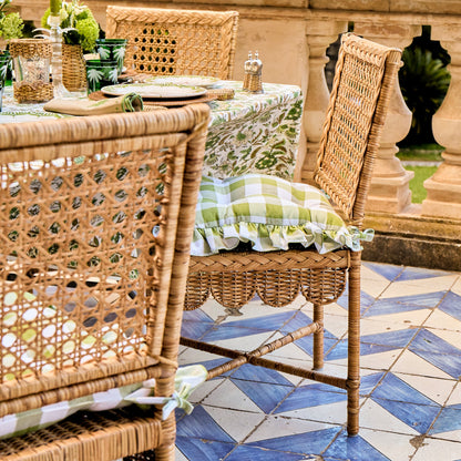 Bettina Scalloped Rattan Chair