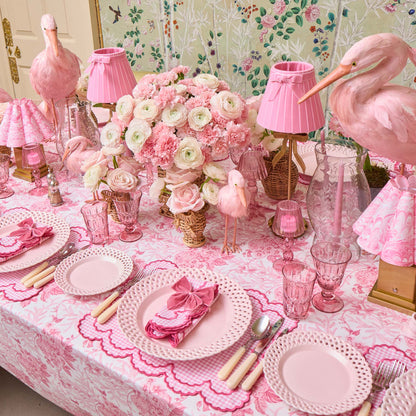 Marilyn Bow Rechargeable Lamp with Pink Velvet Bow Shade (18cm)