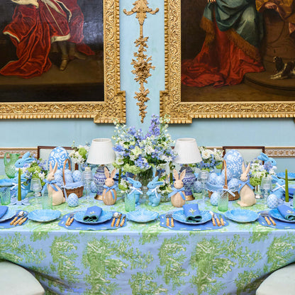 Blue Serena Cabbage Dinner Plates (Set of 4)