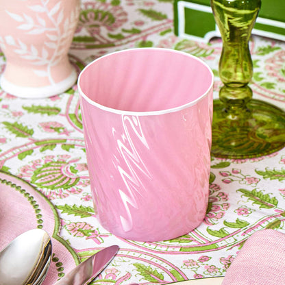 Petal Pink Swirl Water Glasses (Set of 4)