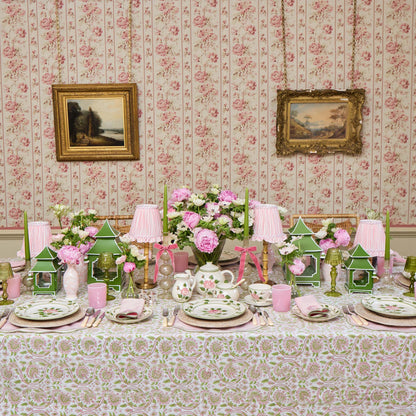 Pink Ribboned Camille Olive Candle Set