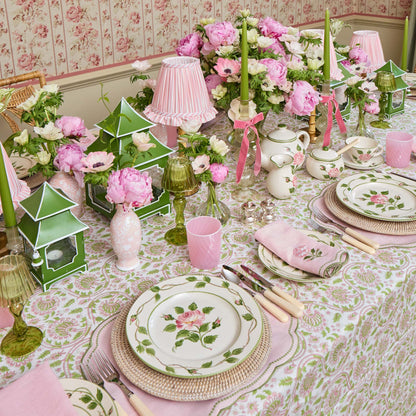 Pink Ribboned Camille Olive Candle Set