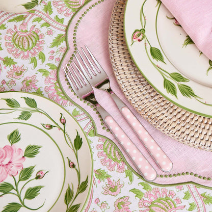 Pink Polka Dot Cutlery (5 piece)