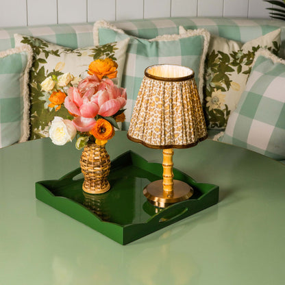 Olive Small Wave Lacquer Tray