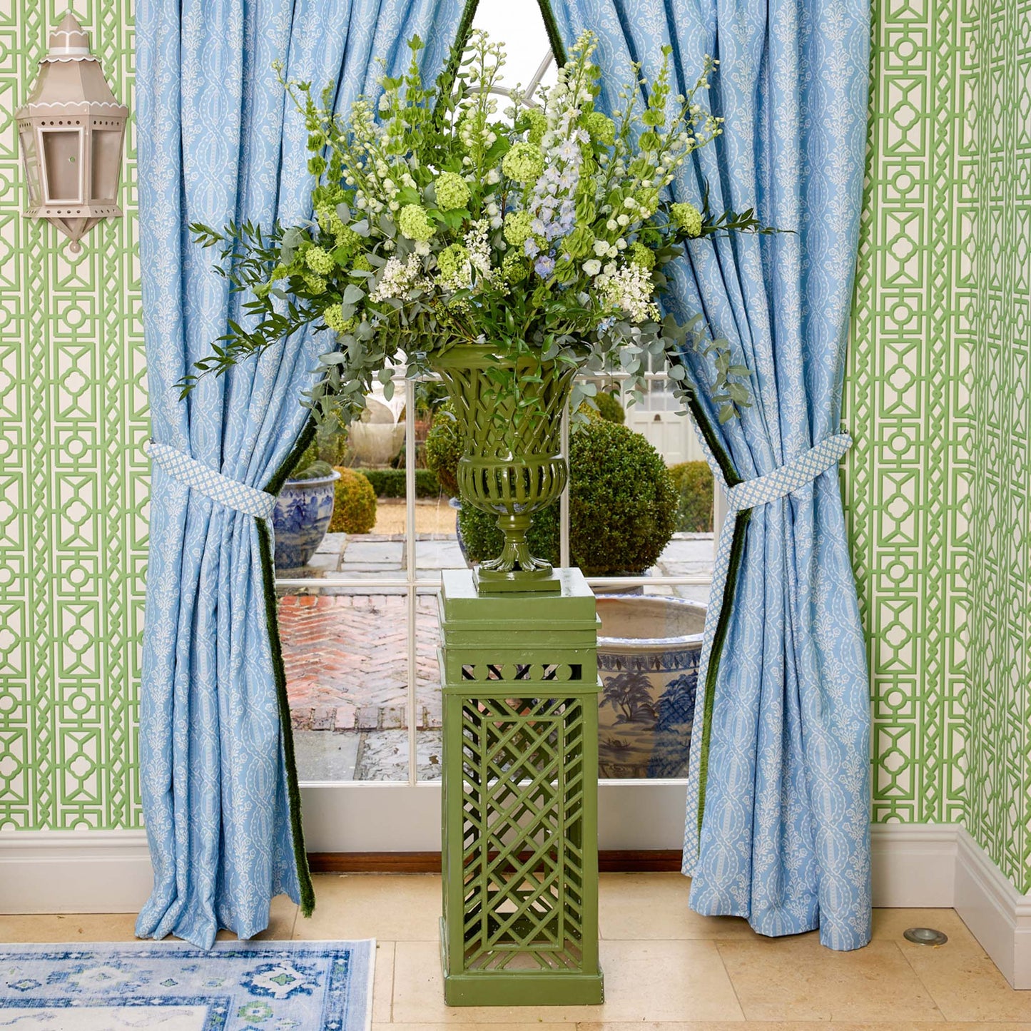 Adelaide Green Lattice Urn