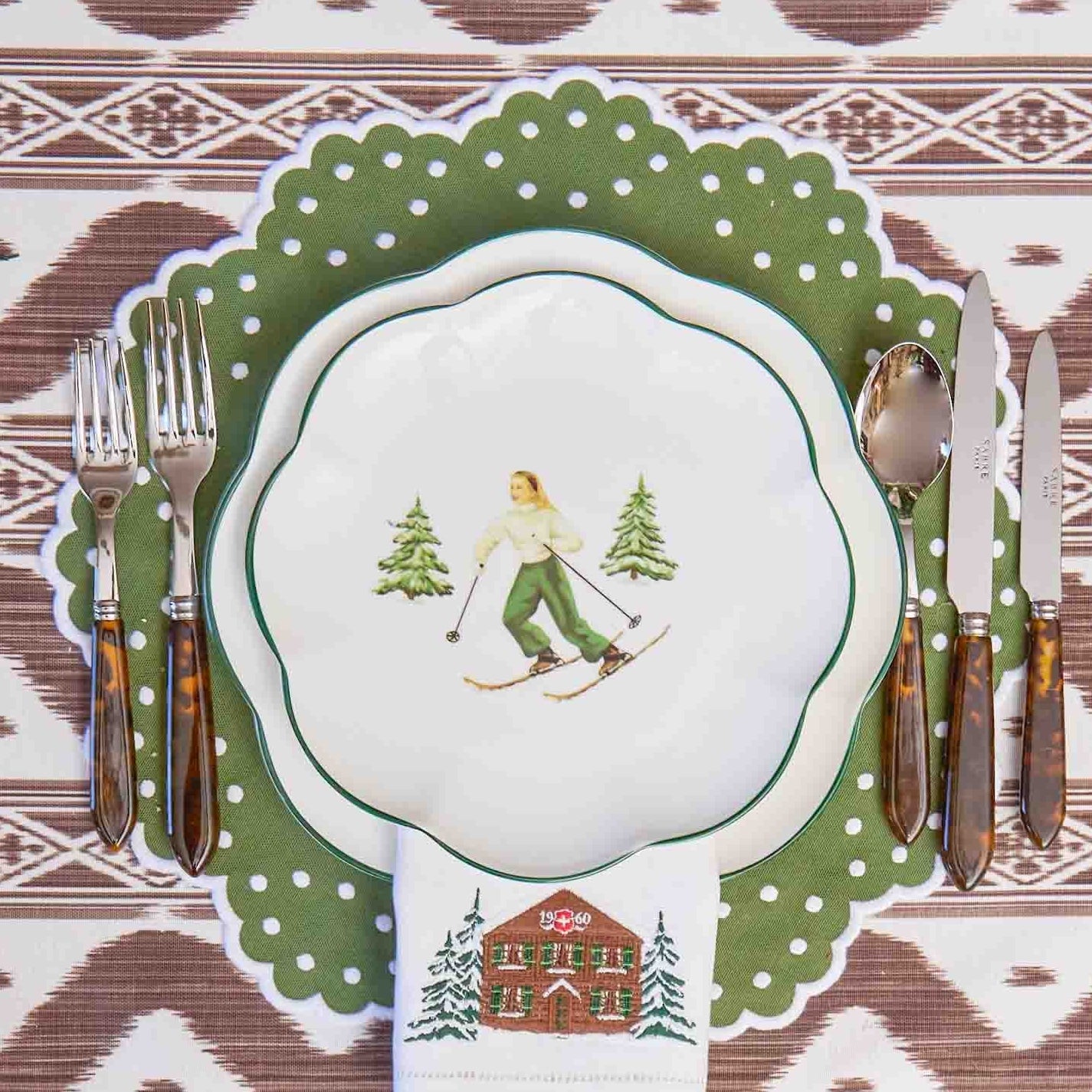 Green Esmerelda Placemats (Set of 4)