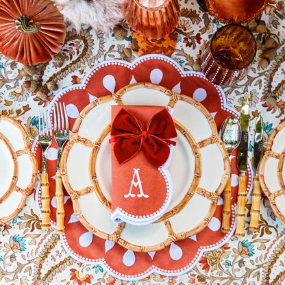 Burnt Orange Napkin Bows (Set of 4)