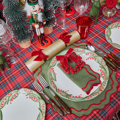 Green & Red Katherine Napkins (Set of 4)
