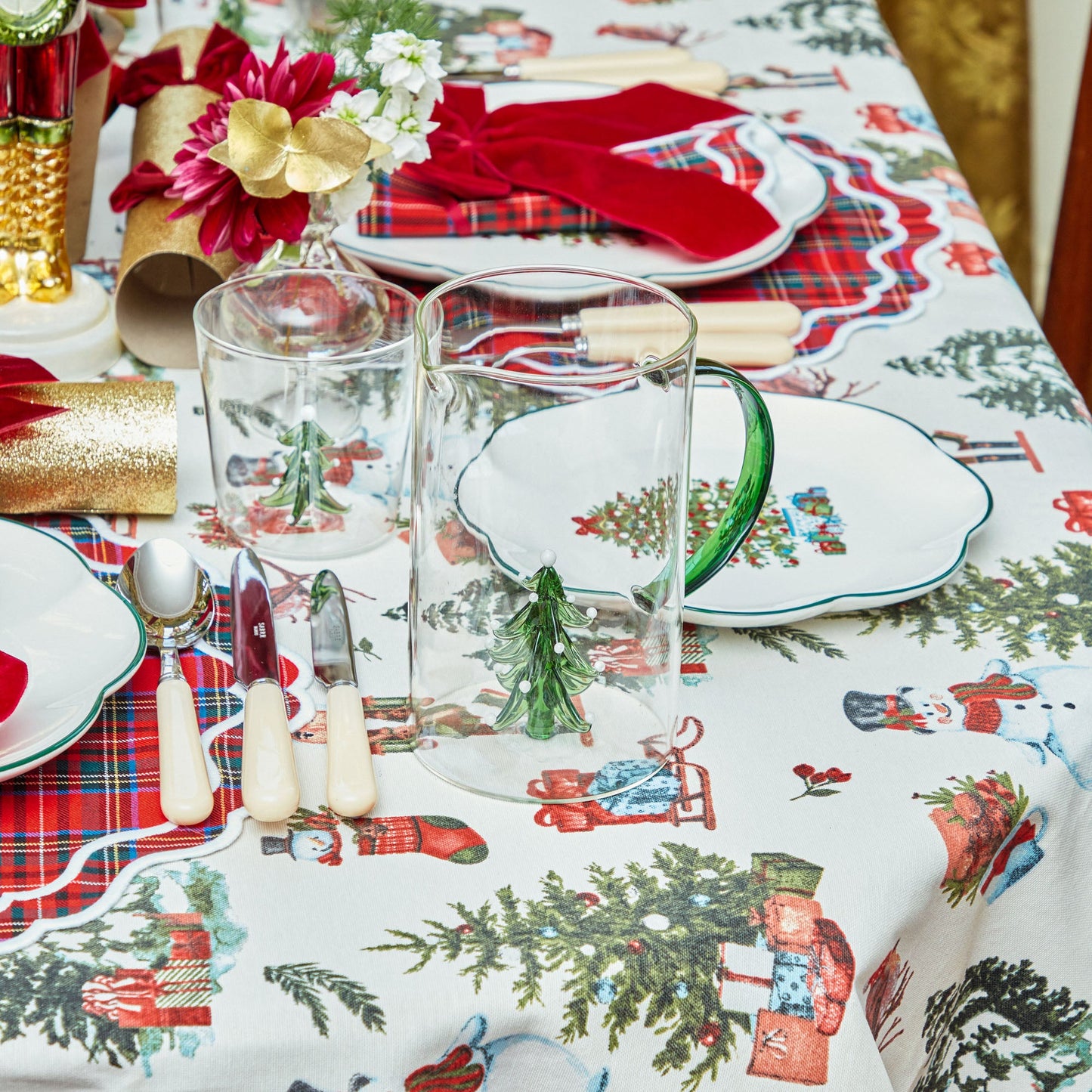 Christmas Tree Glasses (Set of 4)
