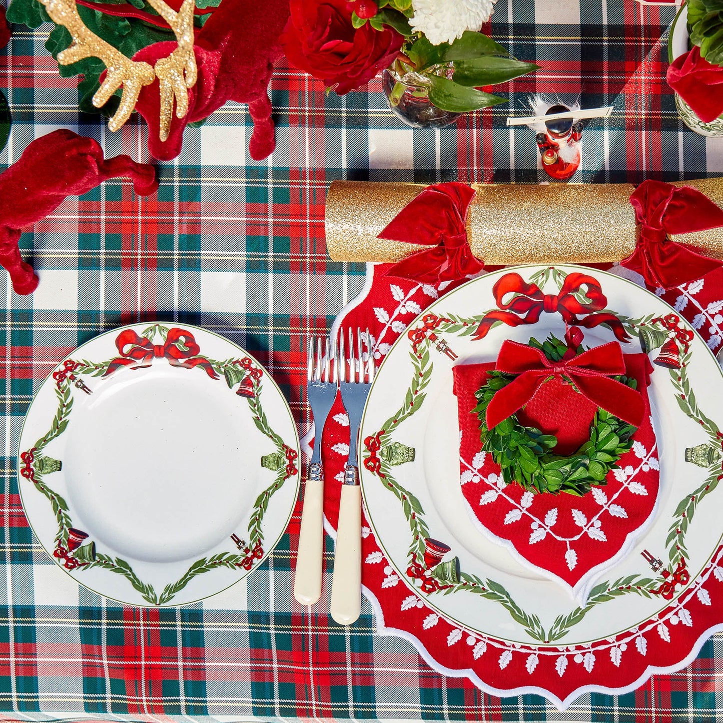 Christmas Garland Dinner Plate (Set of 4)