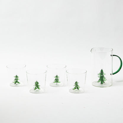 Christmas Tree Jug and Glasses (Set of 4)
