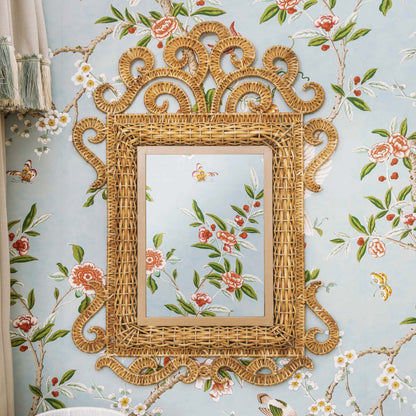 The Small Grand Rattan Mirror