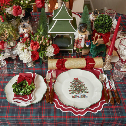 Berry Red Katherine Placemats & Napkins (Set of 4)