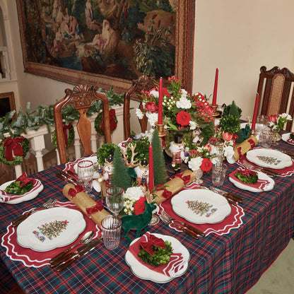 Berry Red Katherine Placemats & Napkins (Set of 4)