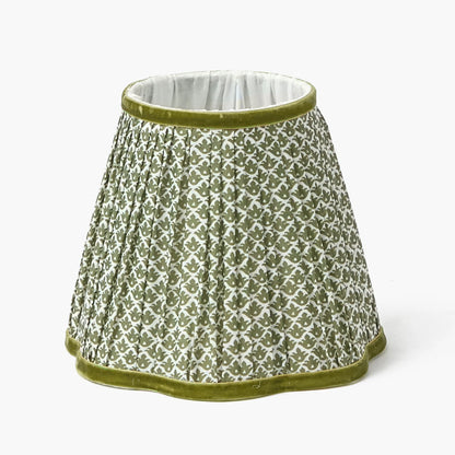 Olive Lotus Lampshade (18cm)