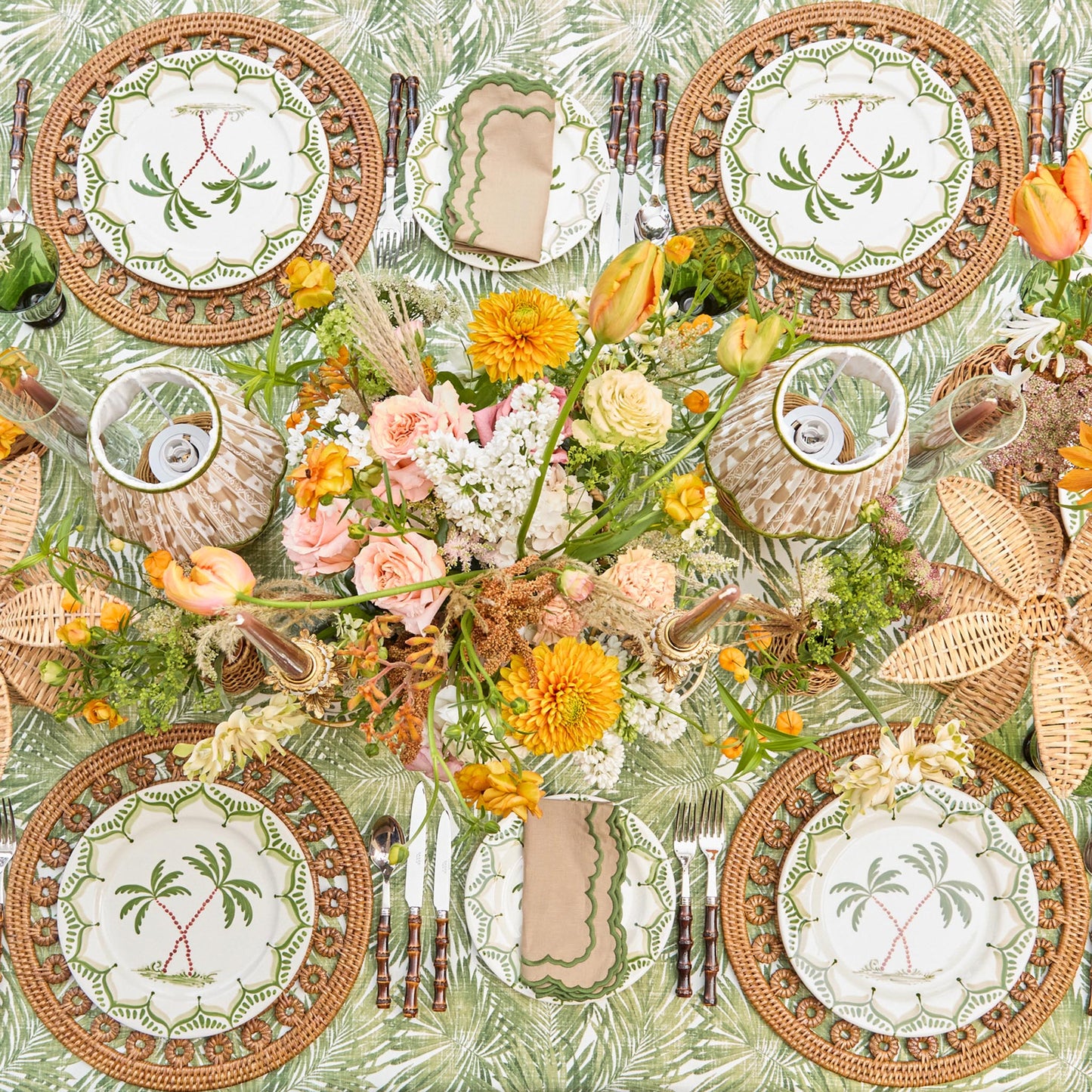 Jardin de Palmier Dinner Plates (Set of 4)