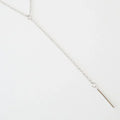 whisper thin lariat bar necklace