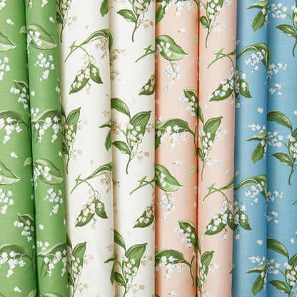 Blue Lily of the Valley Fabric