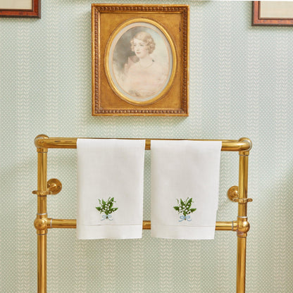 Lily of the Valley Linen Hand Towel