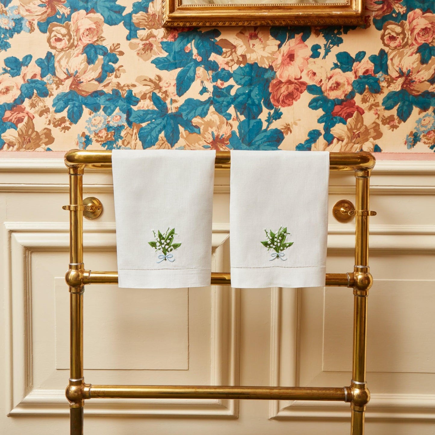 Lily of the Valley Linen Hand Towel