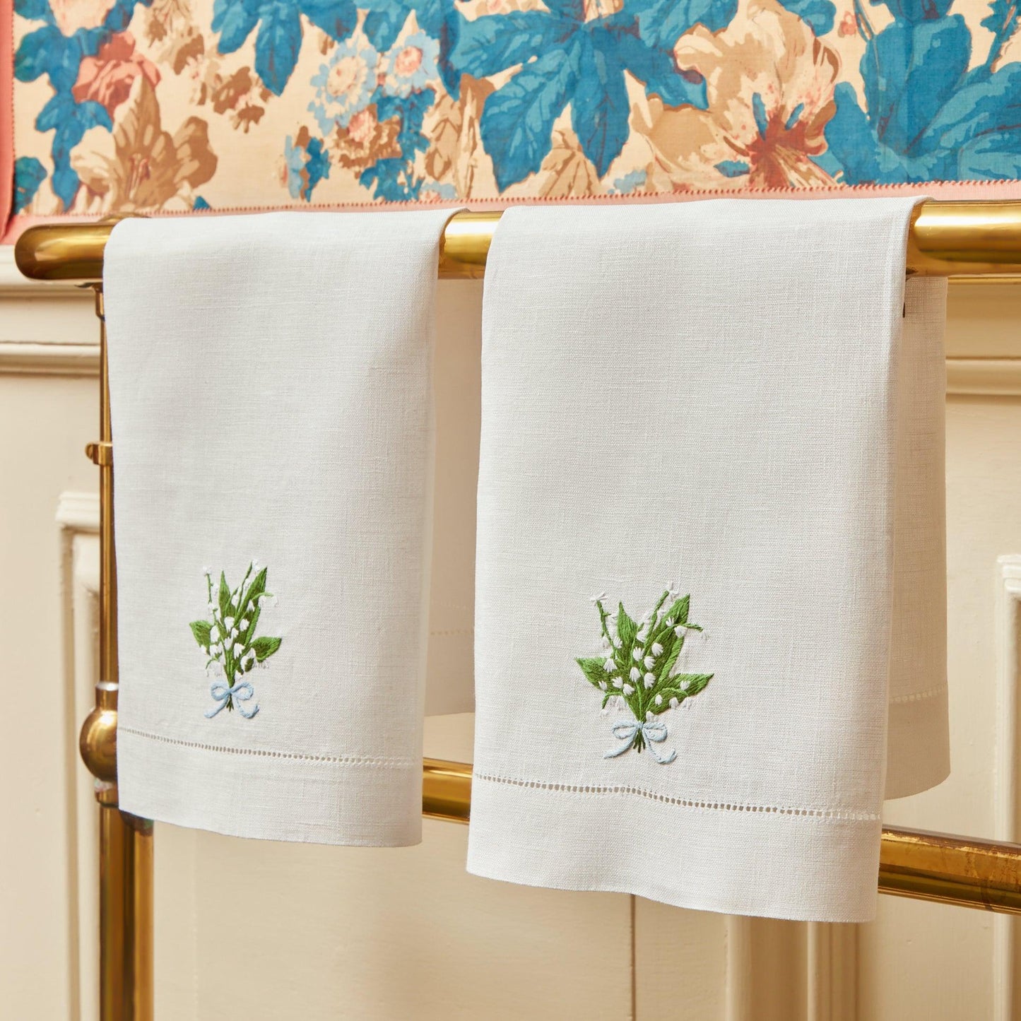 Lily of the Valley Linen Hand Towel
