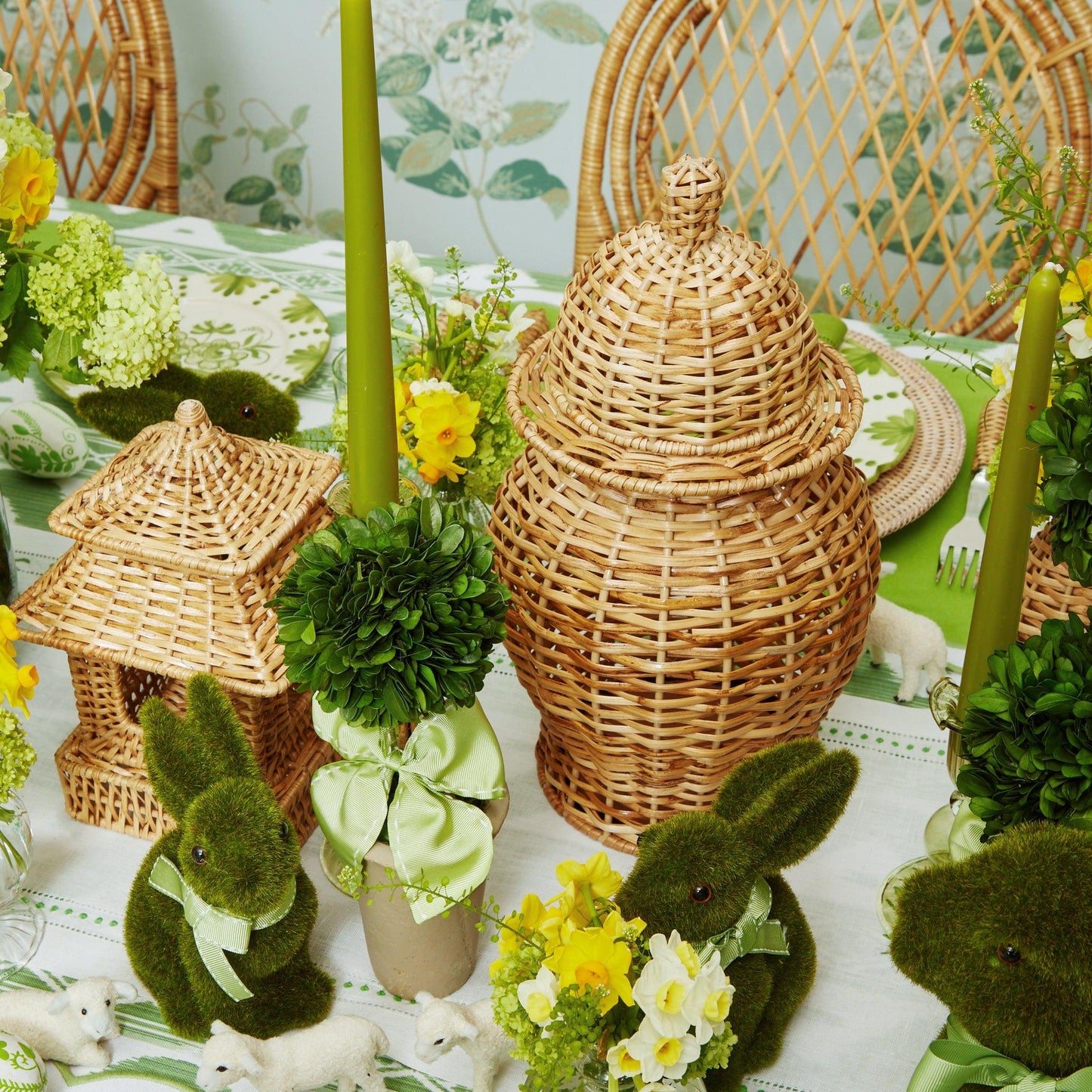 Rattan Ginger Jar