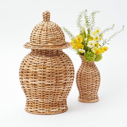 Rattan Ginger Jar