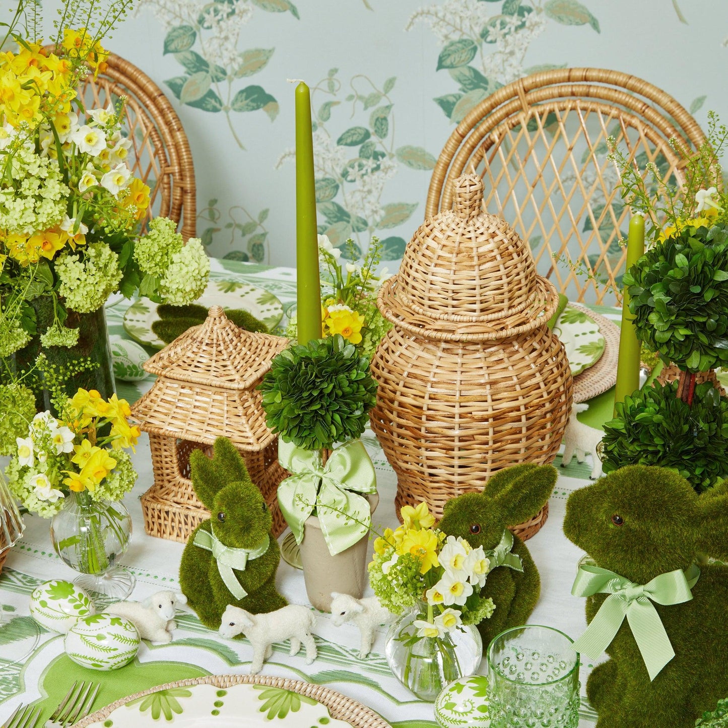 Rattan Ginger Jar