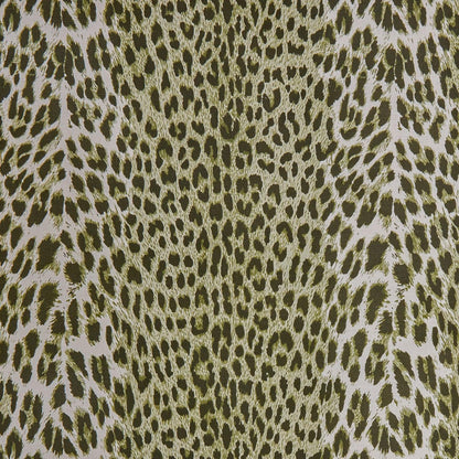 Olive Green Leopard Fabric