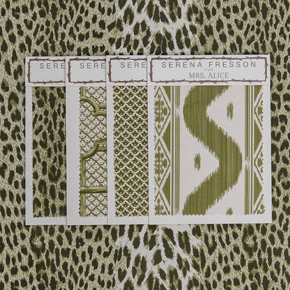 Olive Green Leopard Fabric