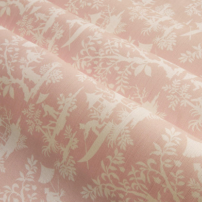 Pink Pagoda Garden Fabric