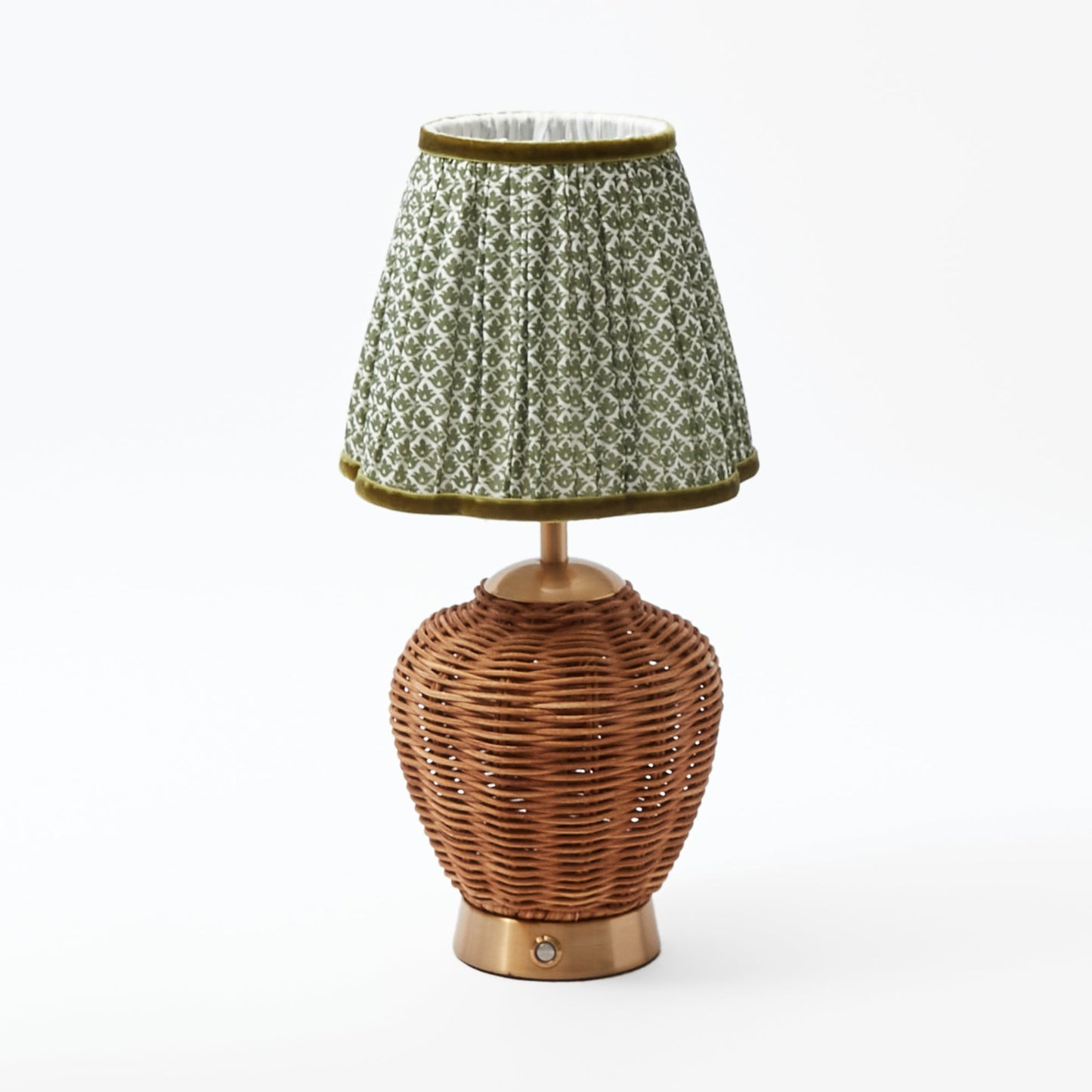 Olive Lotus Lampshade (18cm)