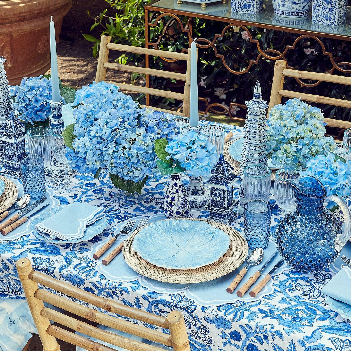 Serena Cornflower Blue Napkins (Set of 4)